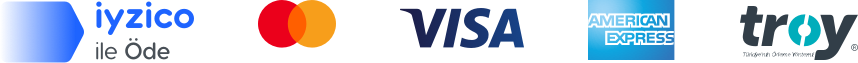 iyzico ile Öde — Mastercard, Visa, American Express, Troy